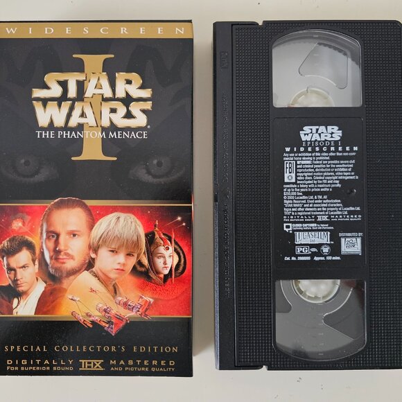 STAR WARS The Phantom Menace Widescreen Collectors Edition VHS The Art of Book - Picture 6 of 12